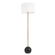 Floor Lamp Stand Reading Gold Metal Black Marble Decal Modern Lighting Home Decor