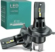 Alopee H4 9003 LED Bulbs 9003 Fog Light Bulbs, 20000 Lumens 600% Super Bright, 6500K Cool White, Fan Cooling Design Plug and Play Easy Installation 2pack