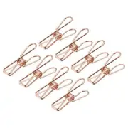 Tablecloth Clips 32mm Carbon Steel Clamps for Fixing Table Cloth Rose Gold 16Pcs