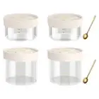 Glass Storage Jar Storage Container Silicone Lid for Spice Coffee Beans