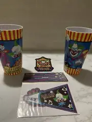 KILLER KLOWNS FROM OUTER SPACE - 2 16 OZ Cup Magnet & Decal Spirit-Halloween New