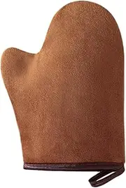 Premium Ultra Soft Double Sided Self Tanning Mitt with Stain Protection Lining - Streak-Free Fake Tan Mitt for Face & Body, Machine Washable Reusable Tan Remover Mitt