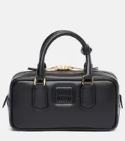 [Miu Miu] Miu Miu Arcadie leather tote bag One Size black