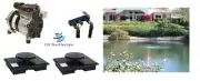 NEW EasyPro Lake Aeration System PA34-2 Kit w/ 1/4hp 2-Diffusers 2yr Warranty