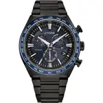 CITIZEN 星辰 GENTS系列 鈦 萬年曆 光動能電波計時手錶-男錶(CB5967-66L)41.1MM