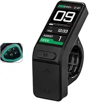 Electric Bike LCD Display, Waterproof Electric Bicycle Instrument SW102/T 8 Fun Display Mini Meter Ebike Screen Intelligent LCD Display Panel CAN for Bafang Motors M410 M500 MS10 M600 M560 M800 M820