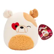 Squishmallows Valentines Brock the Bulldog 7.5 inch Plush