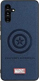 [IRON SPIDER] Case for Galaxy A54 5G, with Superhero character Samsung A54 Leather Case (Blue)