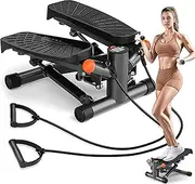 Steppers for Exercise,Mini Stepper, Hydraulic Fitness Stepper with LCD Monitor, with 300lbs Loading Capacity Accelerate Fat Burning in Buttocks and Legs for Weight Loss Waist Twisting
