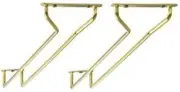 Great Credentials Set of 2-10-Inch Long Wine Glass Rack Wire Hanging Rack Win...