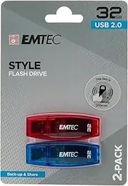 Emtec C410 WW P2 32GB USB2.0 Storage Stick with C/Board