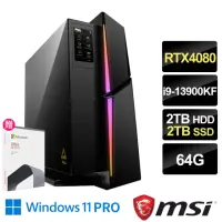 在飛比找momo購物網優惠-【MSI 微星】Office 2021組★i9 RTX408