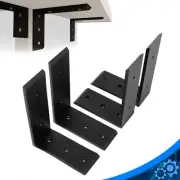 4Pcs Heavy Duty Black Steel 6"x8" Countertop Support Brackets Corbel Lot L Shelf