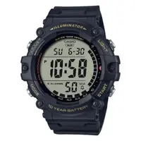 在飛比找森森購物網優惠-【CASIO 卡西歐】 男錶 電子錶 橡膠錶帶 加長錶帶 黑