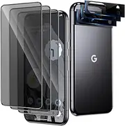 3 Pack Privacy Screen Protector for Google Pixel 8 pro,HD Tempered Glass,2.5D full Coverage,9H Hardness,Anti-Scratch,Bubble Free