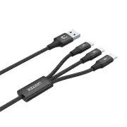 Unitek 3-in-1 USB-A to USB-C / Micro USB / Lightning Multi Charging Cable