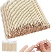 Nail Cuticle Stick, Pack of 200 Orange Wooden Sticks, Double-Sided Wooden Sticks, Cuticle Pusher, Manicure Wooden Sticks