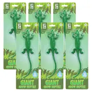 6PK Bensons Giant Grow Reptile Kids/Childrens Water Expanding Toy - Assorted