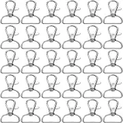 Swivel Clasp Swivel Snap Hooks Trigger Clips 1 Inch D Rings Metal Lobster Claw C
