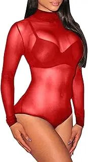 [Generic] Lace Apron Lingerie Bodysuit Sheer Lingerie Women Nightwear Sleepwear One Sheer Mini Skirt Lingerie Sexy Female Pajamas Easy