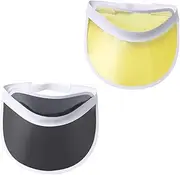 [CORHAD] Black Simple Sun Cap Sun Block Summer Hat Empty Top Hat Sun Visor Summer Men and Women Hat Sun
