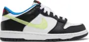 Nike Dunk Low Signal Blue Lemon Twist Black White Shoes DQ0977-100 Size 6Y