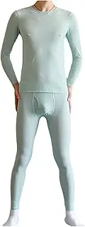 [Dressnu] Thermal Underwear Set of Ultra-Thin Silky Stretch top Glossy Silky Bottoms