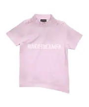 Balenciaga Gothic Type Shrunk Distressed T-Shirt S,L,M Pink
