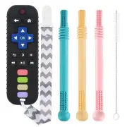 BPA Free Teething Toys for Babies 0-18 Months Chew Sticks Sensory Teethers