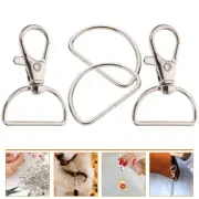 35 Sets Of Stainless Steel Premium DIY Keychain Clip Swivel Clasps Snap Hook