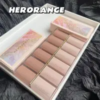 在飛比找Yahoo!奇摩拍賣優惠-HERORANGE水晶霧面方管口紅 折疊禮盒霧感啞光高顏值顯