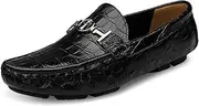 [QEEFXLQI] Leather Shoes Men Loafers Slip On Loafers Large Size Hollow Hollow Men's Shoes