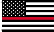Thin Red Line Flag 2x3 Ft Firefighters Courage Support USA First Responders 100D