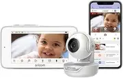 Oricom 5” Smart OBH36T HD Touchscreen Nursery Pal Premium Baby Monitor - Dual Mode (Direct Connect or Remote Viewing via app), Wi-Fi FHSS, Night Vision, Motorised Pan Tilt Zoom, Lullabies