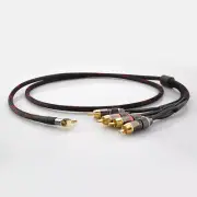 Audio RCA Cable 3.5mm Right Angled to RCA Male Connector HiFi Signal Wire Cord
