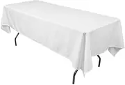 Just Party Linen White Tablecloth Rectangle 152x259cm