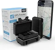 4G LTE GPS Tracker - Portable Mini Hidden Real-Time GPS Tracking Device for Vehicles, Cars, Kids, Persons, Assets w/Geo-Fencing, Text/Email/Push Alerts, 14 Day Battery