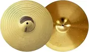 ａ aternee 2Pcs Crash Cymbal Professional Beginner Alloy Music Instrument Drum Player Crash Percussion Practice Cymbal, Drum Cymbals