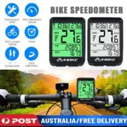 LCD Digital Bicycle Computer Bike Backlight Speedometer Odometer Waterproof AUS