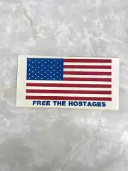 VTG “Free The Hostages” American Flag Stickers - Set Of 4 - Sentinel Star