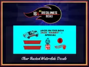 1/64 Redline 'Jack Rabbit Special' Jack-in-the-Box Replica Decal SCR-0345