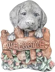 Welcome Dog Labrador Garden Statue Ornament Scultpure Concrete Australian Made