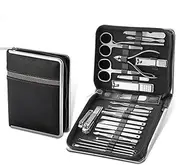 Nail Clippers 11-26 Pcs Scissors Cuticle Key Nail Tool Set Travel Case Kit Professional Stainless Steel Nail Clippers Manicure Set Cutter Manicure Set