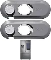 2 PCS Fridge Child Safety Lock, Baby Safety French Fridge Lock,Cupboard Locks for Children,Invisible Fridge Door Lock for Fridge, Easy to Install, Freezer Lock No Tools Need or Drill