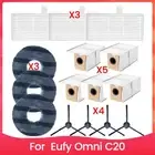 For Omni C20 Robot Vacuum Cleaner Side Brush Hepa Mop Cloth Dust Bags4348