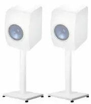 Pair 29” Steel White Stands For KEF LS50 Bookshelf Speakers