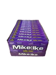 MIKE and IKE - JOLLY JOES CHEWY GRAPE FLAVORED CANDY - THEATRE SIZE (12 BOXES)