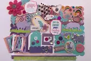 Rhinos are Chubby Unicorns Custom Mini Book Chipboard Album Kit Scrapbook