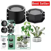 Create Your Own Planters: 2 Pack Silicone Concrete Mold Set - Round & Octagonal