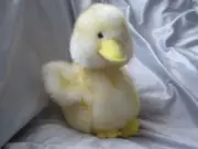 RUSS BERRIE CHICK-A-LOO DUCK EASTER SPRING YELLOW SPARKLE PLUSH 11" VINTAGE CUTE